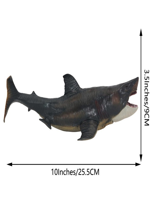 Higherbros Shark Toys with Openable Jaws The Megalodon 11" Ocean World Realistic Marine Animal Creature Action Figure, Great for Bath Toy, Beach Toys, Birthday Gifts Cake Topper - Image 4